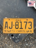 1966 North Carolina Tag