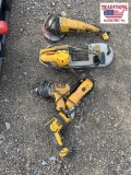 Dewalt Band Saw, 2 Angle Grinders, & .5