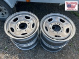 Set of 4 Ford 8 Lug Wheels