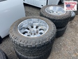 Set of 4 Hostile Wheels & Nitto 37x13.50R22 tires