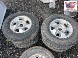 4 GM 6 Lug Wheels and Tires