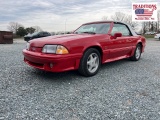 1992 Ford Mustang GT Convertible VIN 4942