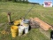 Mixed Lot: Lumber/buckets/etc