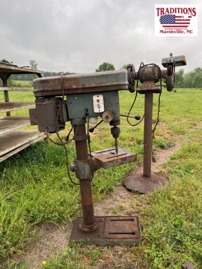 Mixed Lot: Drill Press / Grinder