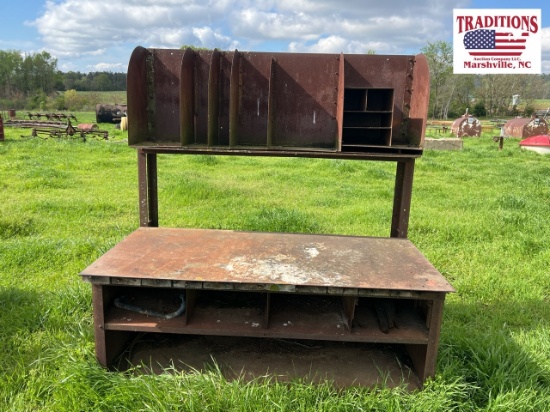 Heavy Steel Shop Table