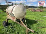 Spray tank on wheels