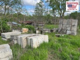 (40) Interlocking Concrete Block - Assorted Sizes