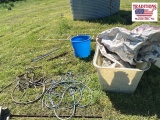 Mixed Lot: Ladder/Air Hose/ etc
