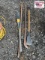 Mixed Lot: Bush Ax/(2)Pry Bars/Scraper