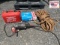 Gas can, Bosch Router Guide, Side Grinder, Rope