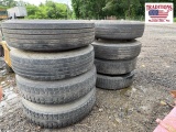 (8) 11R24.5 Tires