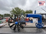 Blue Tractor Whirligig
