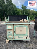 Green and Cream Porcelin Stove