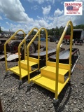 (2) Yellow 2 Step Stair Carts