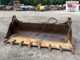 6.5ft Skid Steer Bucket with Teeth