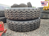 (2) 11R24.5 Recap Tires
