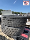 (2) 315-80R/22.5 Wheels and Tires