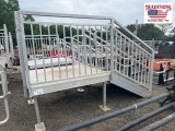Adjustable Aluminum Platform with 5 Step Stair