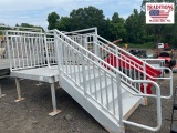 Adjustable Aluminum Platform with 5 Step Stair