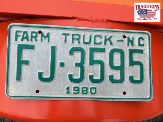 1980 Truck Tag
