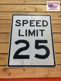 Speed Limit 25 Sign