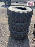 4 ATV Tires 2 - 25x10x12  2 - 25x8x12