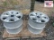 Set of 4 Ford six lug wheels