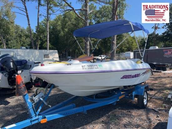 1996 Bombarder SeaDoo 14ft Boat Hull ID L596