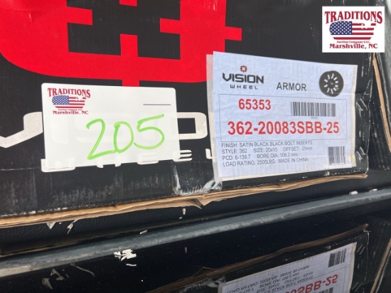 Set of 4 NEW Vision Armor Wheels