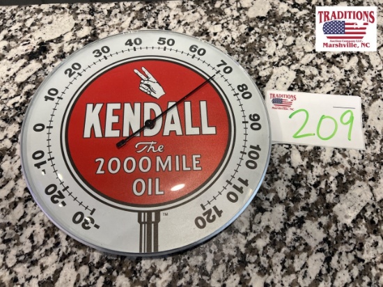 12" Round Kendall Thermometer