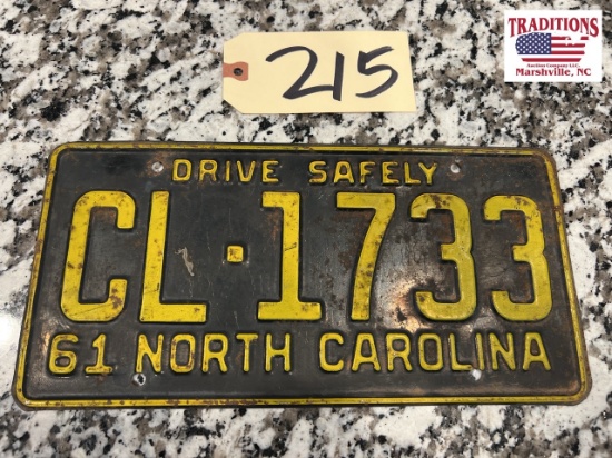 1961 NC Tag