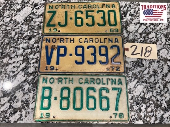 Lot of 3 NC Tags