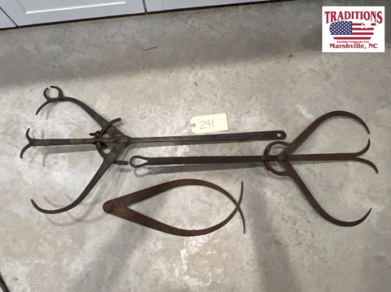 Set of 3 Railroad Car Calipers marked