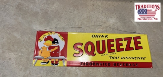 Metal Squeeze Sign