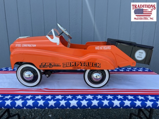 Burns Novelty & Toy Co Dump Truck Pedal Car