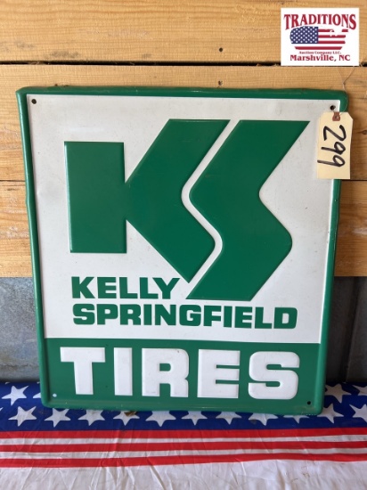 Kelly Springfield tires advertising sign 24“x26"