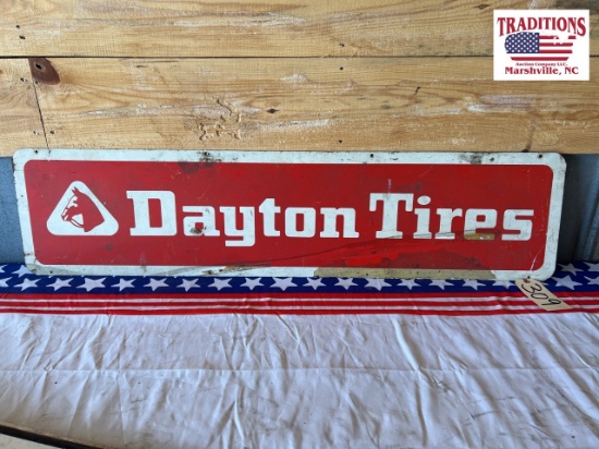 Dayton tires advertisement sign double sided 48“