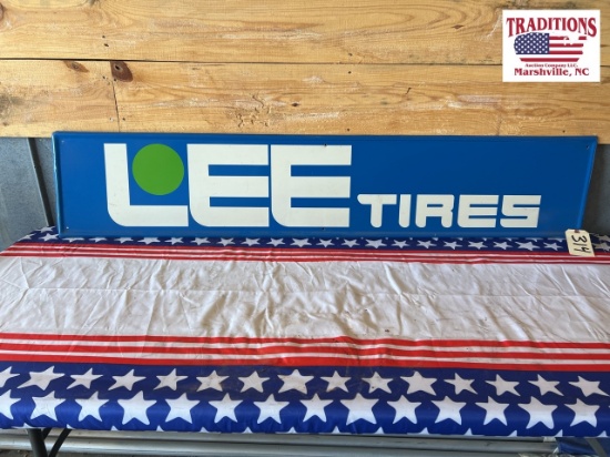 Lee tires advertisement sign 60 x 12