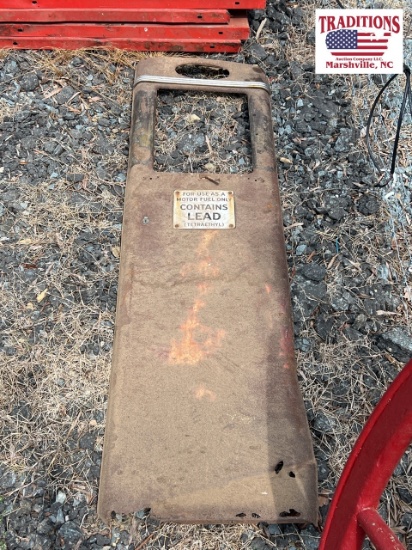 Gas pump panel