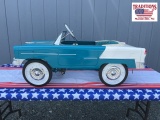 Blue & White Pedal Car