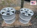 Set of 4 Ford six lug wheels