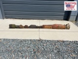Horizontal totem pole, 8 foot total length