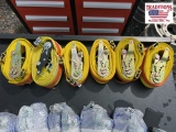 6 Yellow E Track Straps