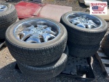 Set of 4 Panther 6 Lug Wheels w Nexen 305/40R22