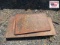 (9) Steel Plates Assorted Sizes