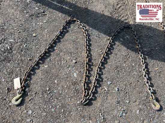 20ft  ½ " Chain - Hook on bothends