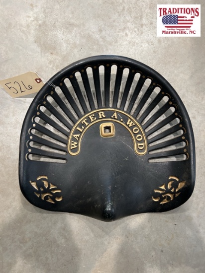 Walter A. Wood Cast Seat