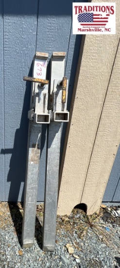 36" Clamp-on Aluminum Forks