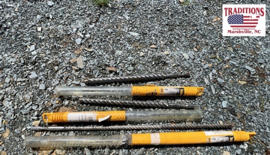 (3) NEW Dewalt Rotary Hammer Bits