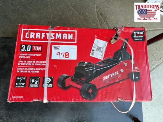Craftsman 3.0 Ton Floor Jack - NEW!